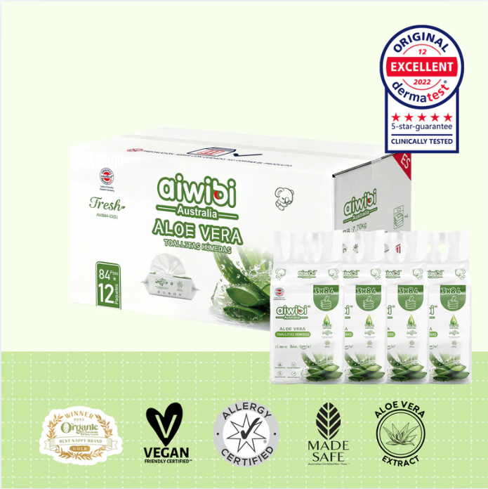 Pack Familiar: Toallitas Serie Fresca y Nutritiva 12 Paquetes/Caja - Áloe