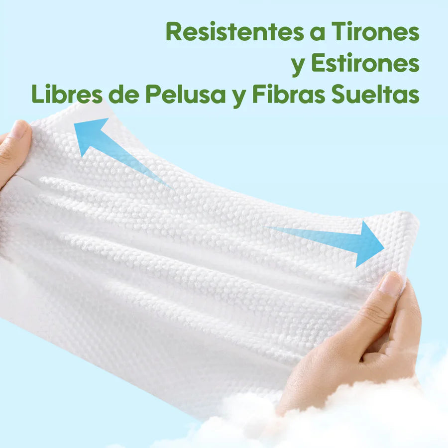 Pack Ahorro: Toallitas Húmedas 99,9% Agua Pura Cuidado Fresco y Orgánico 3 Paquetes/Bolsa 252un - Aloe Vera