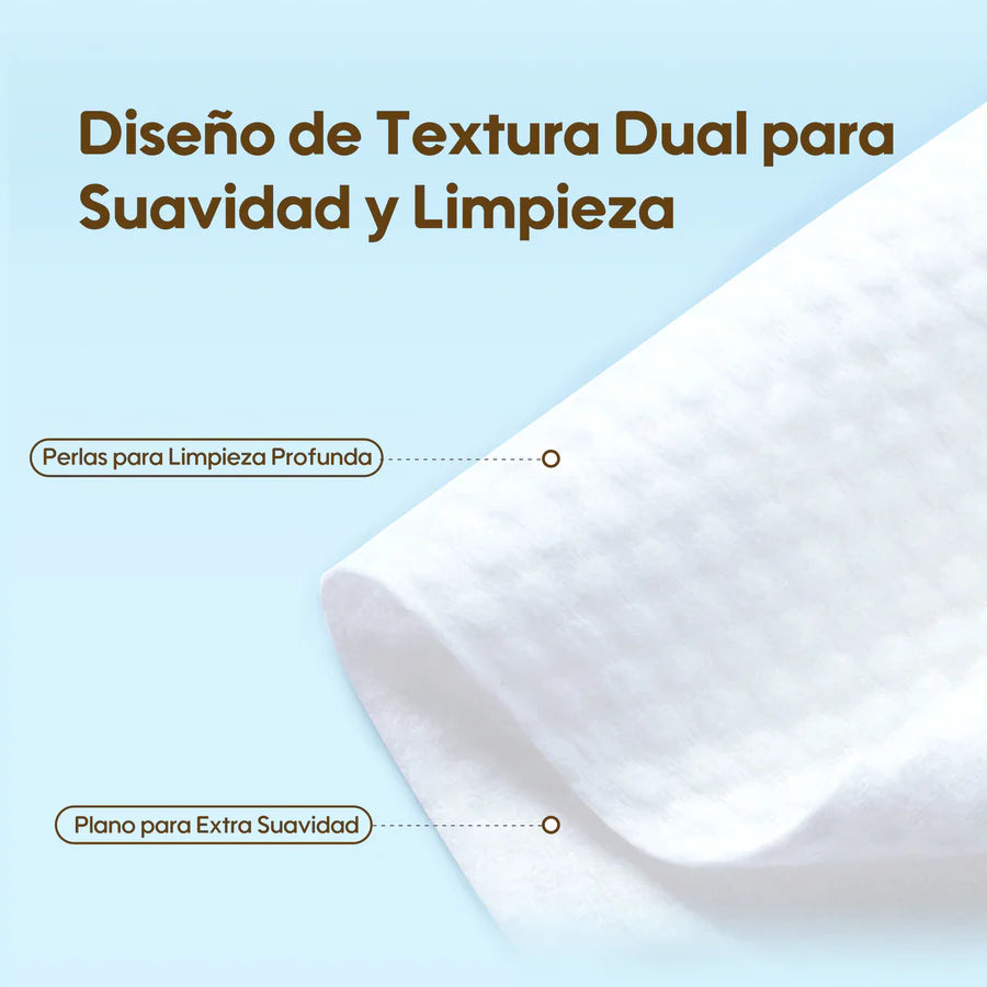 Pack oferta: Toallitas Húmedas 99,9% Agua Pura Cuidado Fresco y Orgánico 3 Paquetes/Bolsa 252un - Papaya