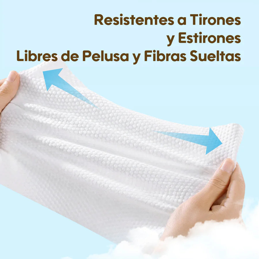 Pack oferta: Toallitas Húmedas 99,9% Agua Pura Cuidado Fresco y Orgánico 3 Paquetes/Bolsa 252un - Papaya
