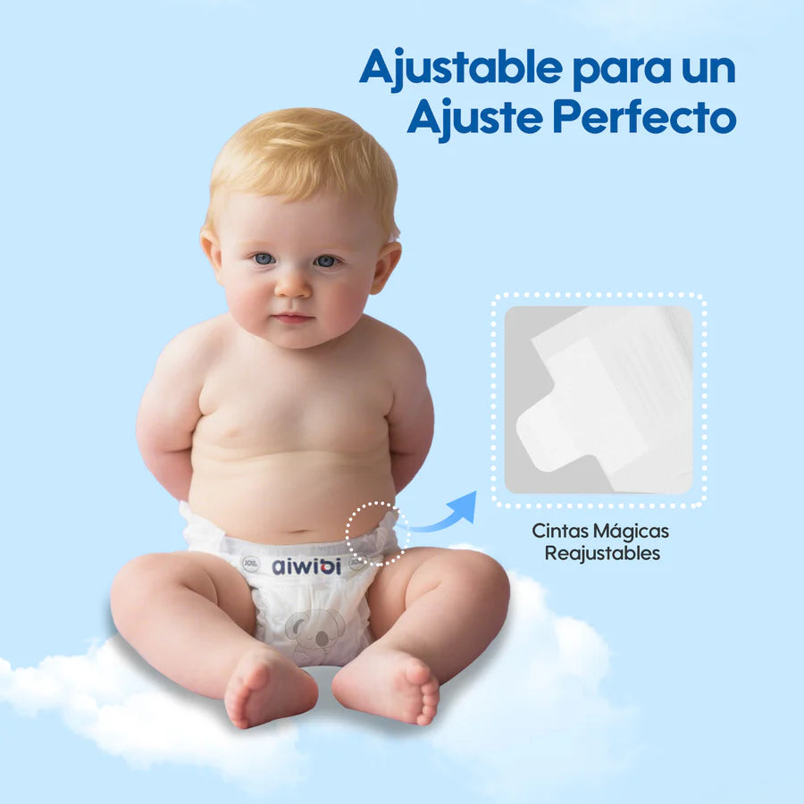 Pañales Premium Aiwibi Para Bebé Comfy Soft Talla (P) Paquete 50un.