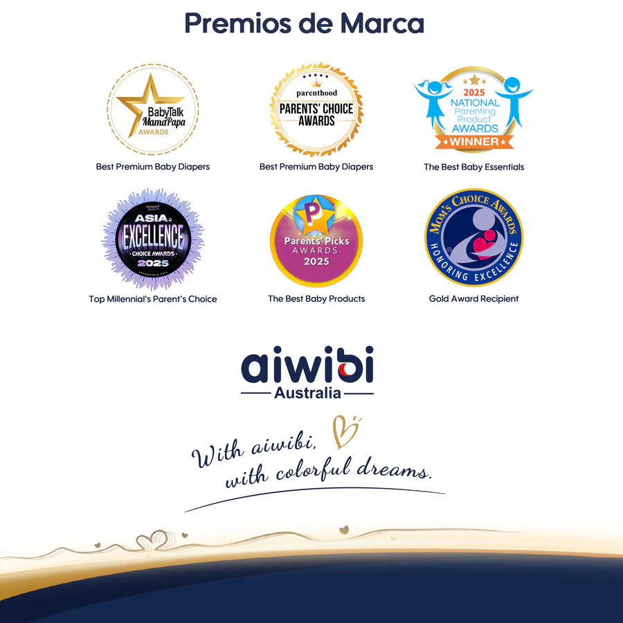 Pañales Premium Aiwibi Para Bebé Comfy Soft 3 Paquetes (150un) Talla (M)