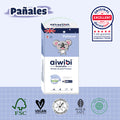 Pañales Premium Aiwibi Para Bebé Comfy Soft Talla (M) Paquete 50un.