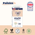 Pañales Premium Aiwibi Para Bebé Comfy Soft Talla (XXXG) Paquete 50un.