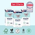 Pañales Premium Aiwibi Para Bebé Comfy Soft 3 Paquetes (150un) Talla (XXG)